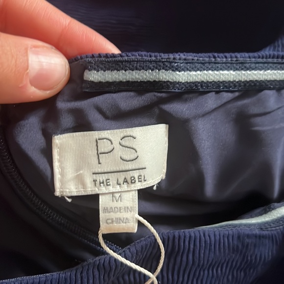 PS the Label Navy Dress with Halter tie up - Picture 3 of 9